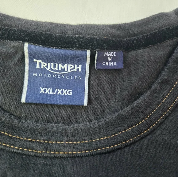 Men's Triumph Motorcycles Tshirt Size XXL - Picture 4 of 10